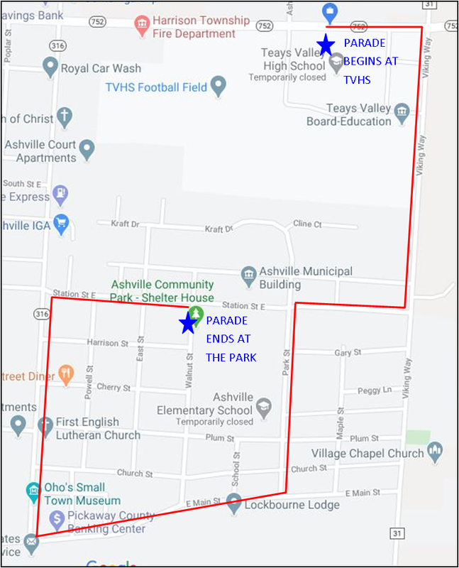 Senior Parade Route
