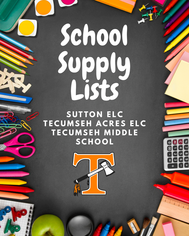 📚✏️ School Supply Lists Are Now Available! 🎒  The first day of school will be here before we know it! To help families get a head start on back-to-school preparations, school supply lists for the upcoming school year are now available.  👉Sutton ELC - https://aptg.co/Pc0m2b 👉Tecumseh Acres ELC - https://aptg.co/clvSGd 👉TMS - https://aptg.co/XHcY0x