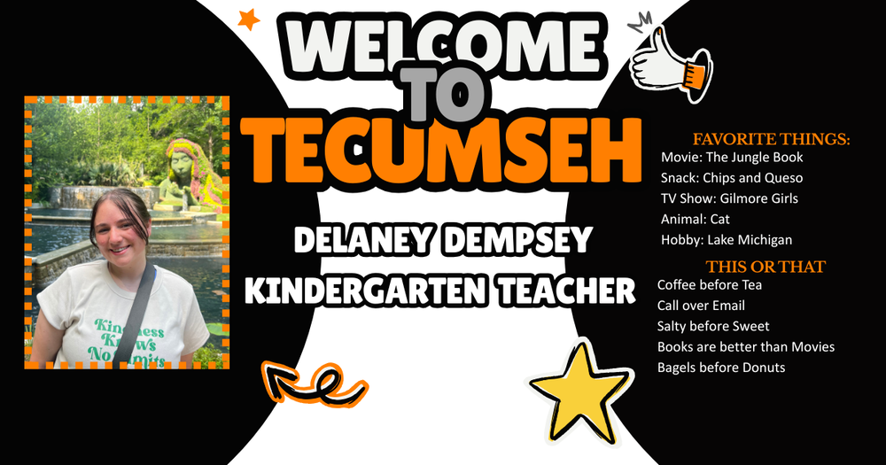 🏫Welcome Wednesday! 🍎 Help us give a warm welcome to Delaney Dempsey, who is joining Sutton ELC as a first-year teacher! Let's get to know Ms. Dempsey! 🐾She has three cats, a lizard, and even a pet millipede! 🐘When she's not at school, you'll find her working in the Education Department at the Toledo Zoo, where she shares her love of learning with visitors of all ages. 🚌 She is excited to begin her teaching journey and can't wait to meet her students and make this school year an amazing one! Welcome to the Sutton tribe, Ms. Dempsey! #onetribe