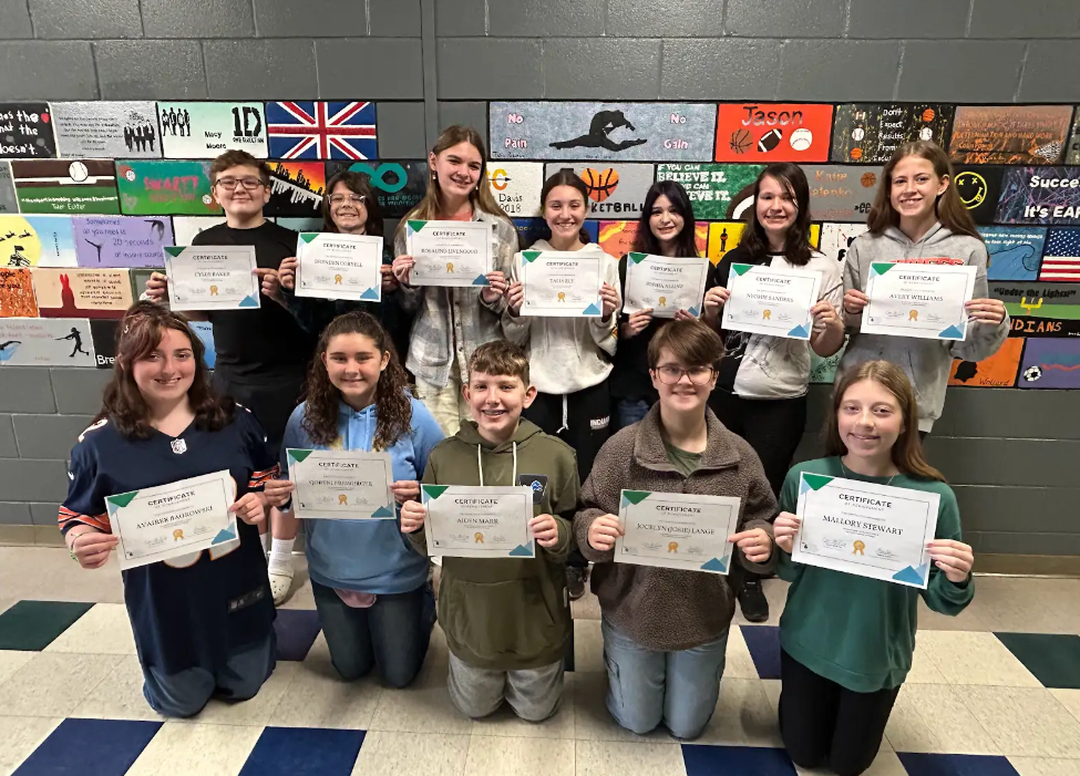 🎶 Future Composers in the Making! 🎶 These talented 7th grade band students each wrote an original Theme and Variations piece last year, earning a 100% on the assignment. Their work was then submitted to the Young Composers of Michigan by their teacher, Mrs. McInchak. Recently, they received feedback on their compositions from a mentor composer and certificates of recognition. Their pieces are now being considered for performance at the Michigan Music Conference in January! #onetribe