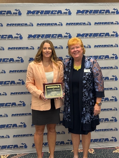 🏀 Congratulations to Coach Kristy Zajac! 🏀 We are proud to share that Kristy Zajac has been recognized with two prestigious coaching awards! 🏆 BCAM (Basketball Coaches Association of Michigan) Coach of the Year — presented at a banquet in Auburn Hills. This honor recognized Coach Zajac as the overall Coach of the Year across all divisions. 🏆 MHSCA (Michigan High School Coaches Association) Coach of the Year — presented this past weekend in Midland. This award is given to one basketball coach in the entire state of Michigan each year. Congratulations, Coach Zajac! 👏