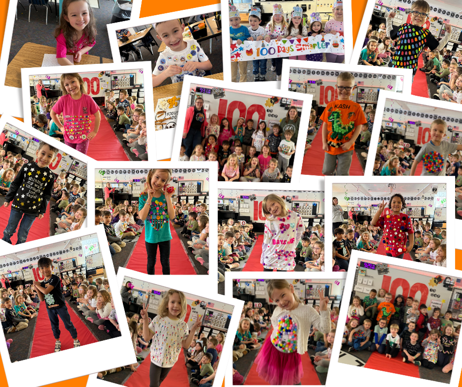 Tecumseh Acres ELC kindergarten students celebrated in style with a 100th Day T-Shirt Fashion Show, and their creativity (and cuteness!) truly stole the show.  #onetribe #100thdayofschool 