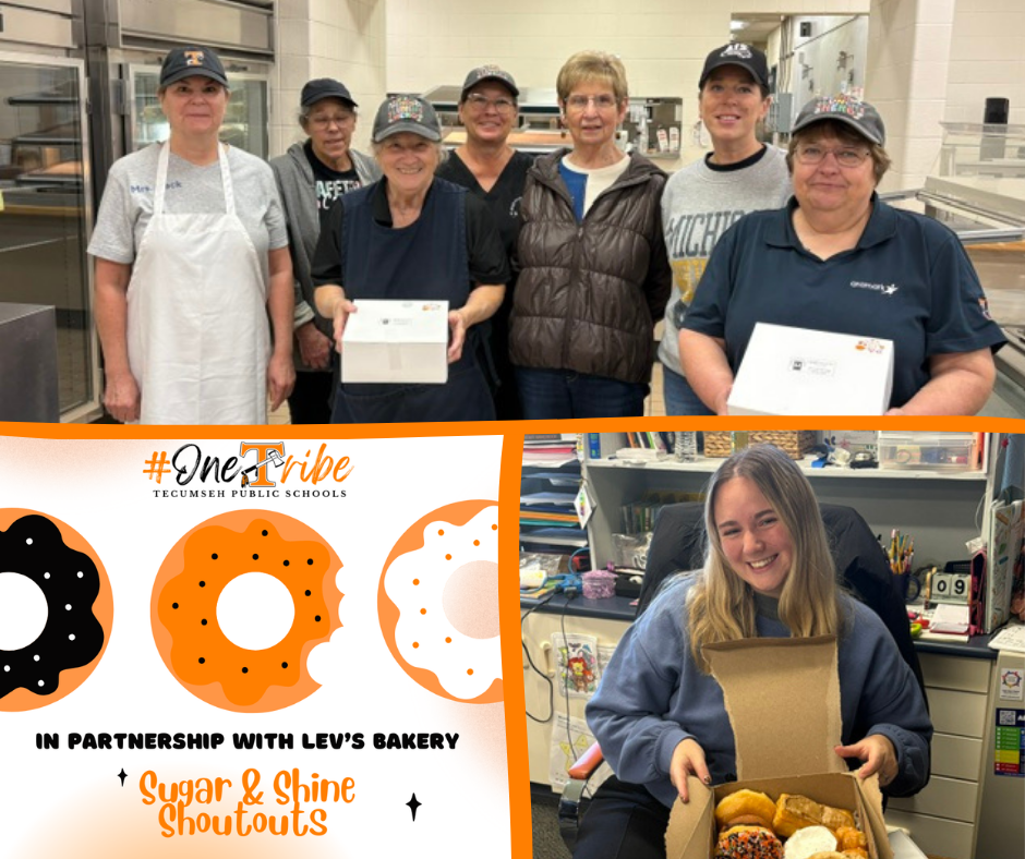 🍭 Sugar & Shine Spotlight! 🍭 Let’s celebrate our amazing Sugar & Shine recipients! 🌟 🎉 THS Food Service Team – Thank you for all you do to keep our students fueled and ready to learn! Your hard work, care, and dedication make a difference every day in our school community. 🥪 🎉 Delaney Witt – Kindergarten Teacher at Sutton ELC! Thank you for creating a positive, nurturing learning environment where our youngest learners can grow, explore, and shine! 📚 #onetribe