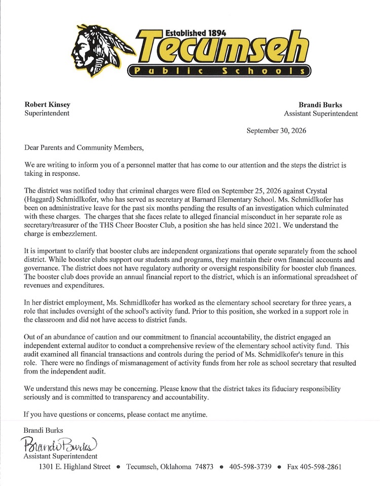 district letter