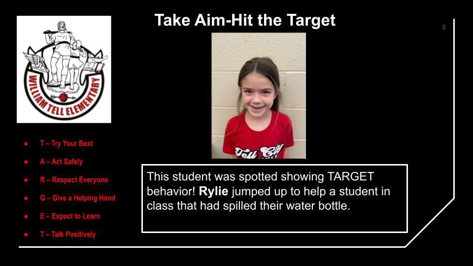 August Take Aim Winners