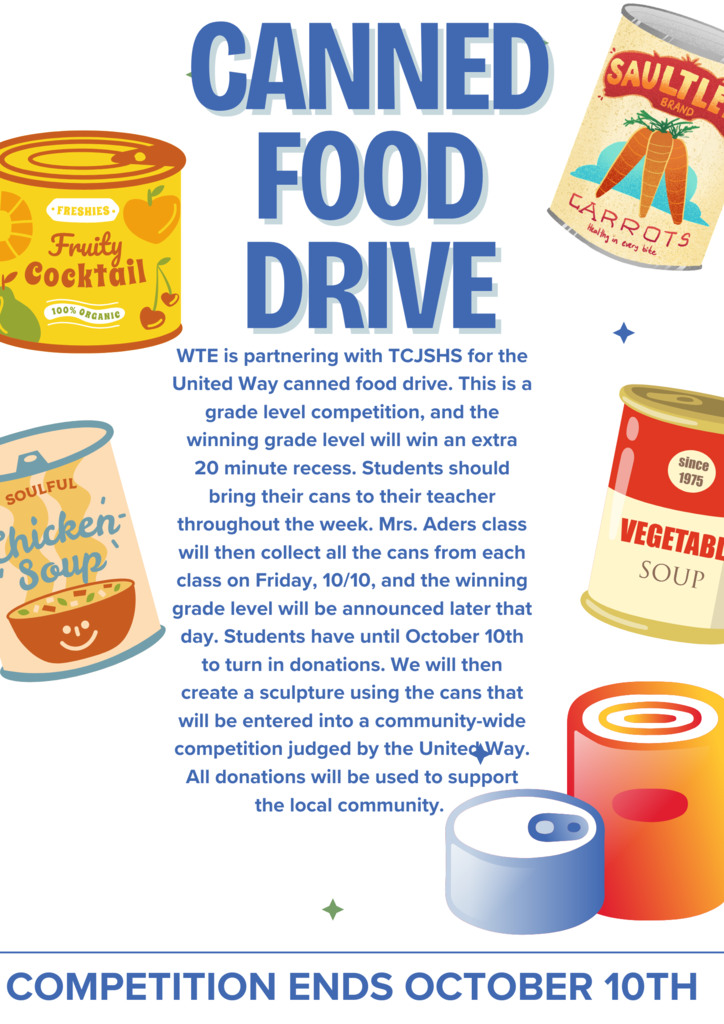 Canned Food Drive starts next week!