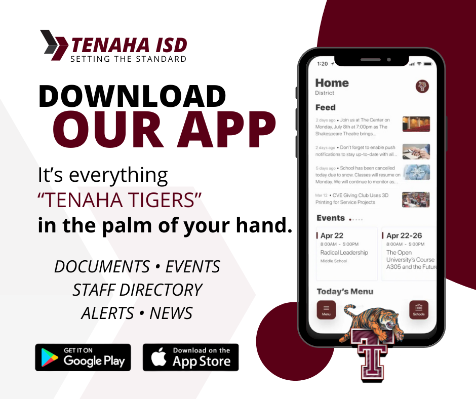 Download our app. Tenaha ISD. Available on Google Play and Apple App Store