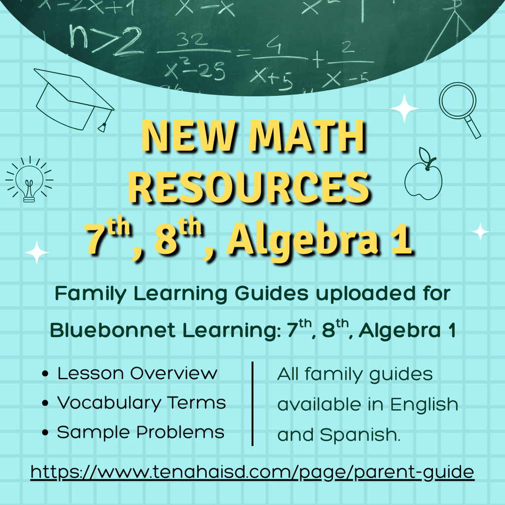 Bluebonnet Learning - Family Guides for 7th, 8th, Algebra 1