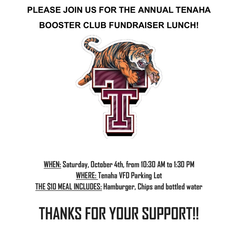 athletic Booster Club lunch - Sat, Oct 4