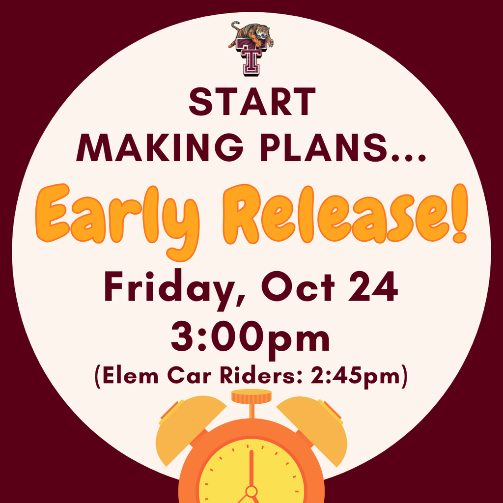 Early Release - Fri, Oct 24, 3:00pm