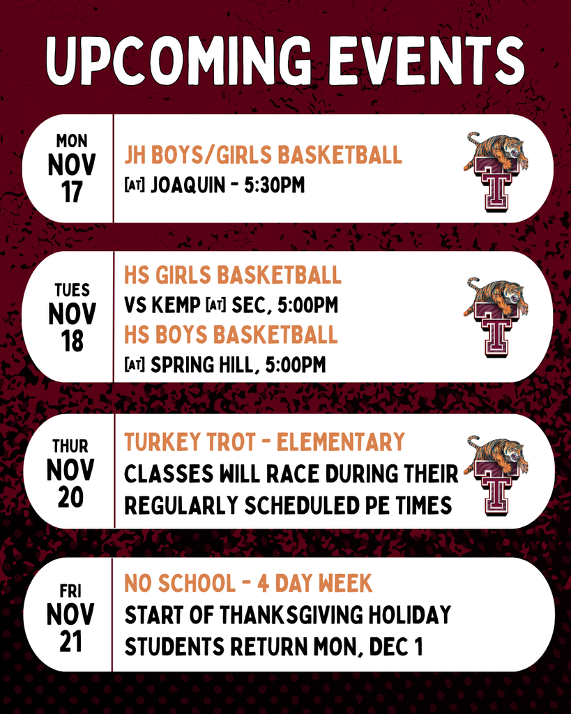 Upcoming Events: Week of Nov 17