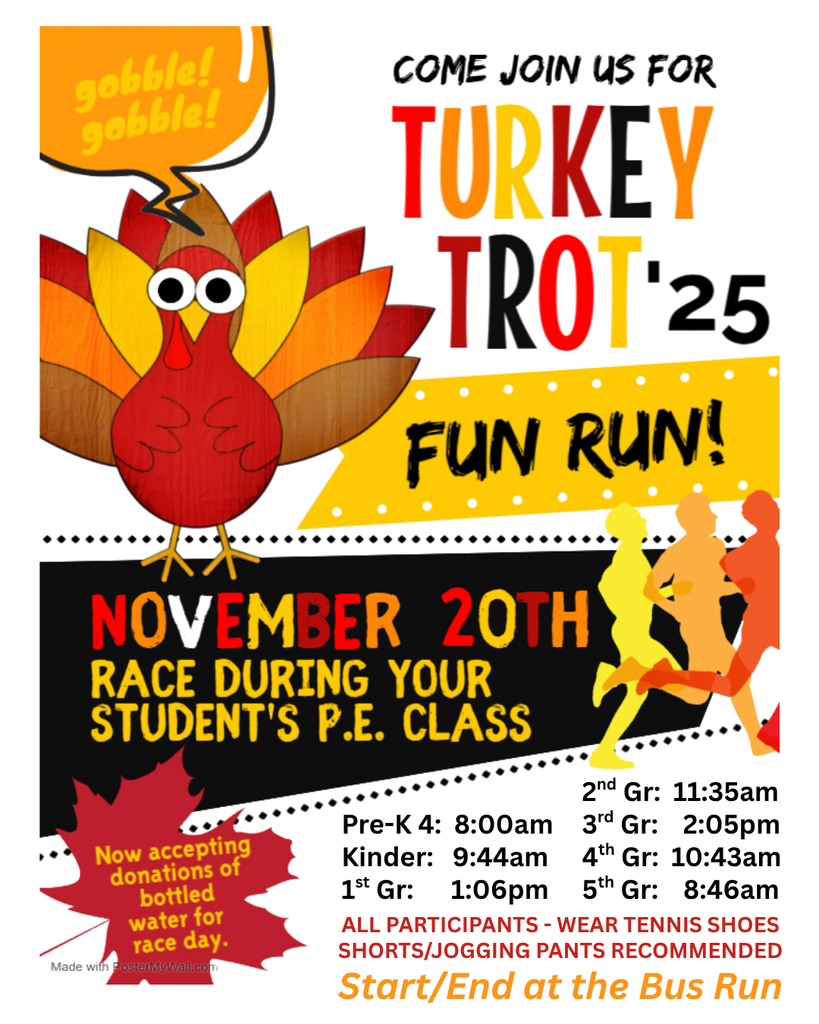 Turkey Trot 2025 - Race Times