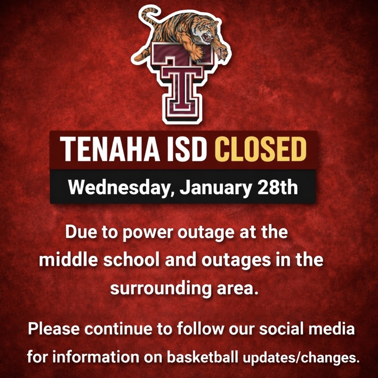 Tenaha ISD closed Wednesday, Jan 28