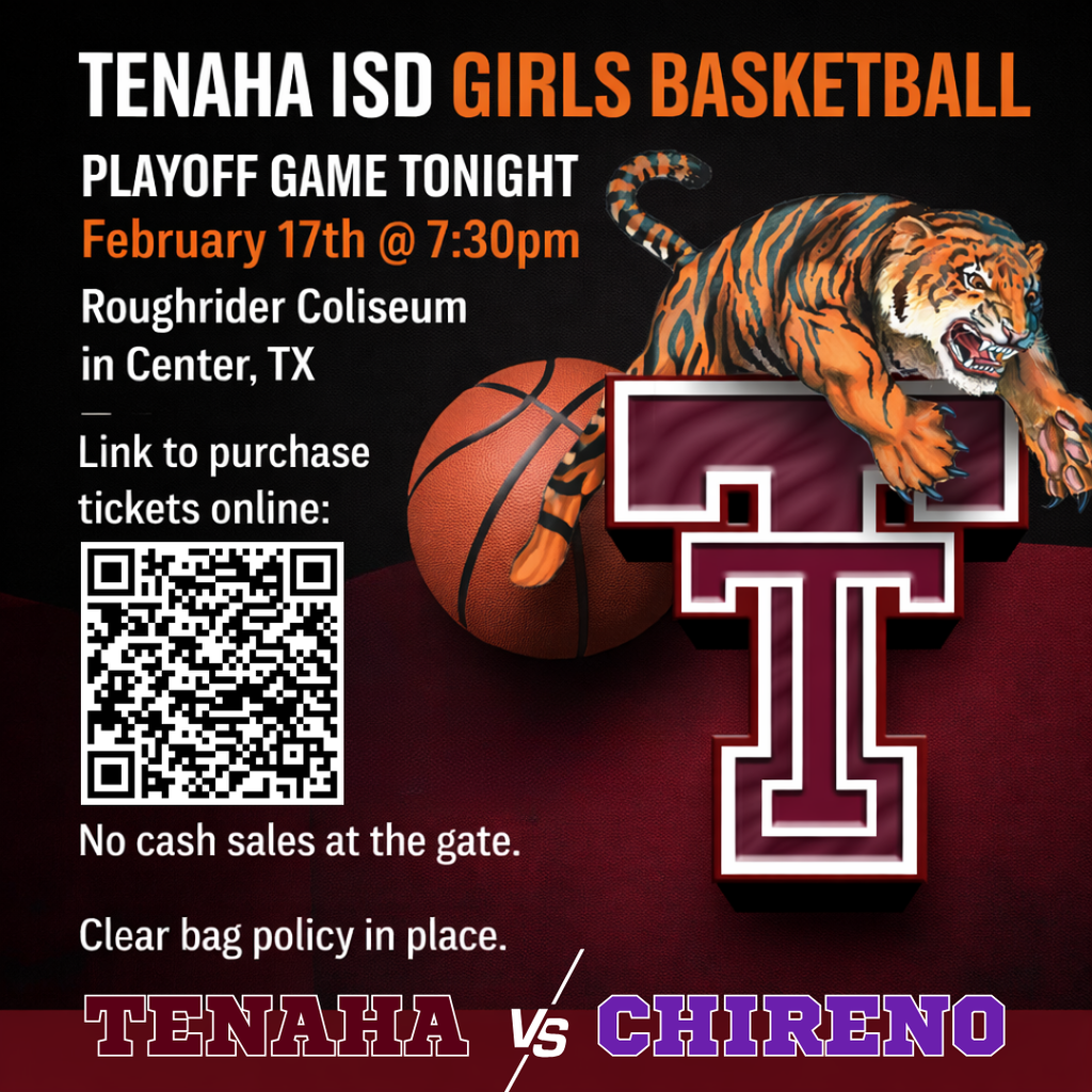 Girls Basketball playoff game - Feb 17 @ 7:30pm in Center vs Chireno