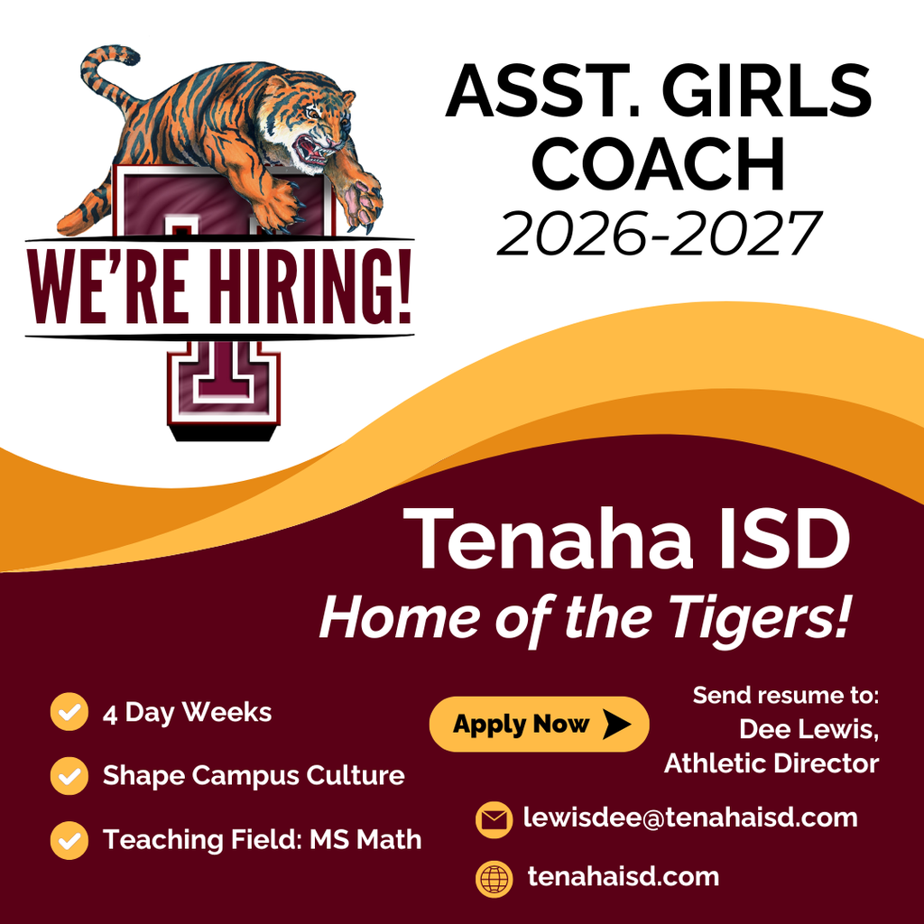 We're hiring: Asst Girls Coach/MS Math