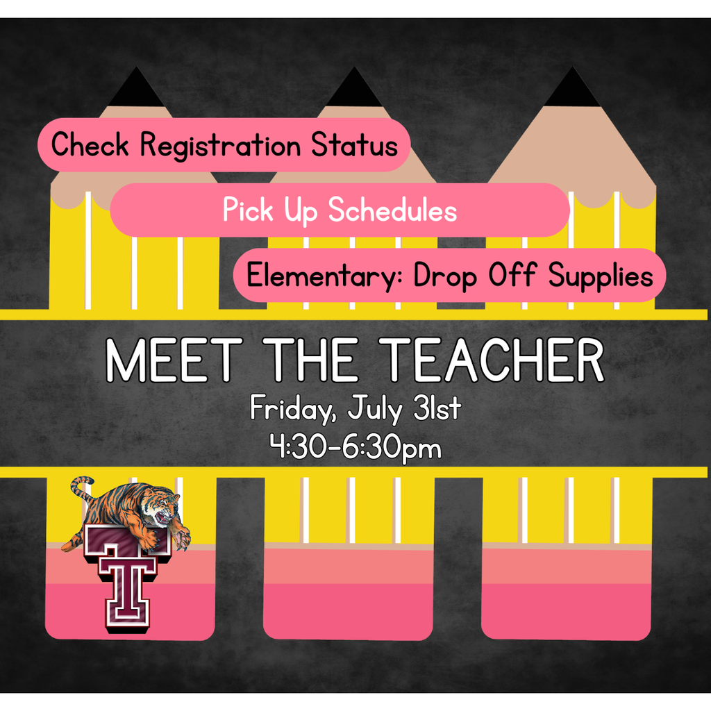 Meet the Teacher - Friday, July 31 @ 4:30pm