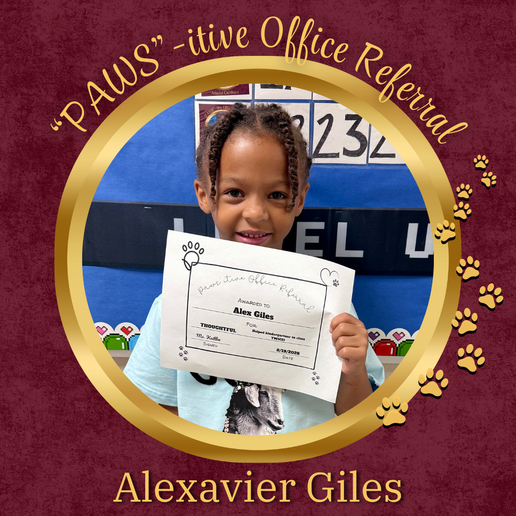 PAWS'itive Office Referral - Alexavier Giles