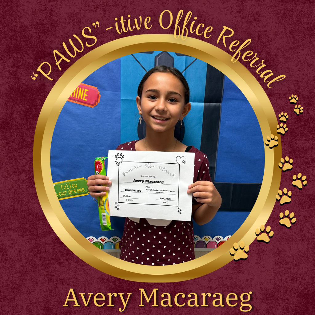 PAWS'itive Office Referral - Avery Macaraeg
