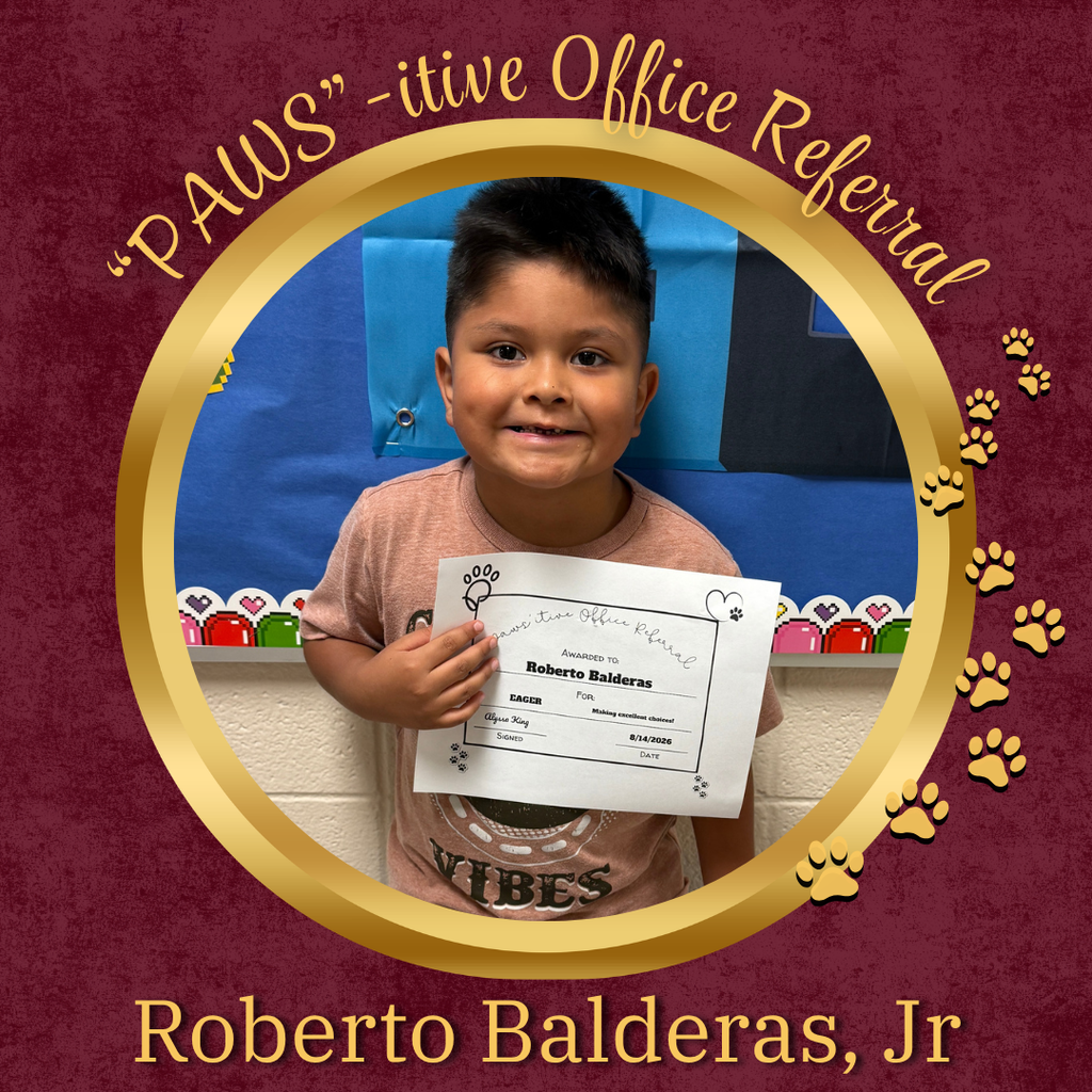PAWS'itive Office Referral - Roberto Balderas, Jr