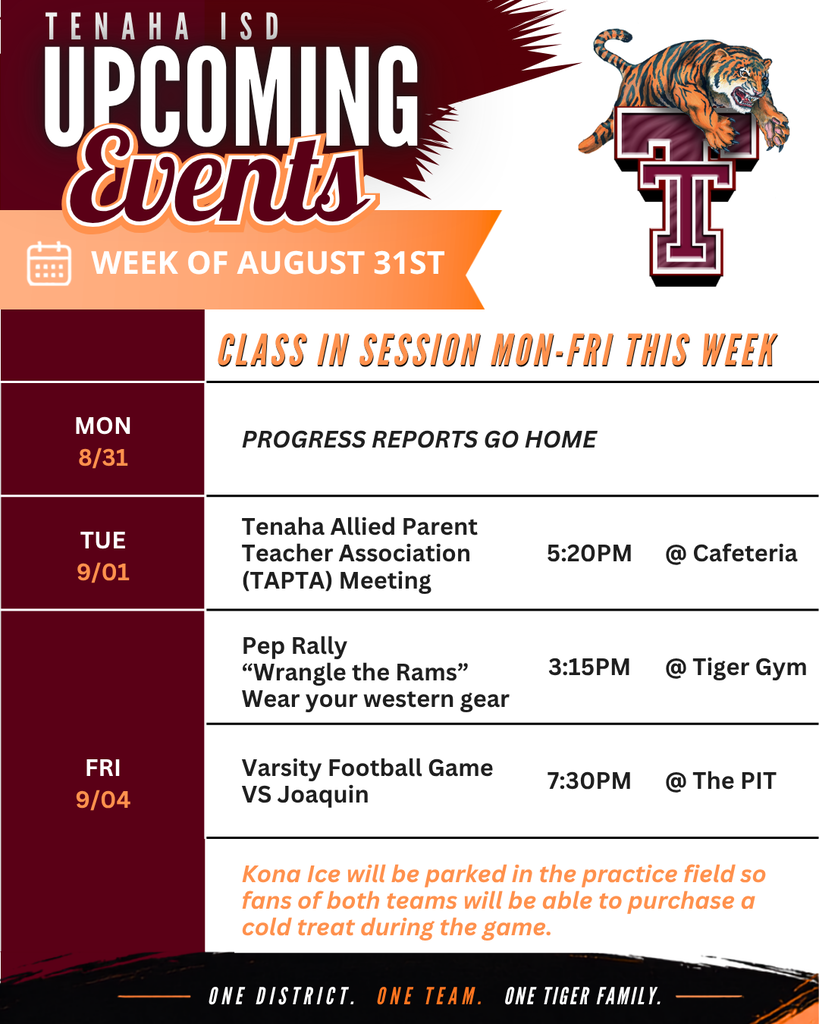 Upcoming Events: Week of Aug 31