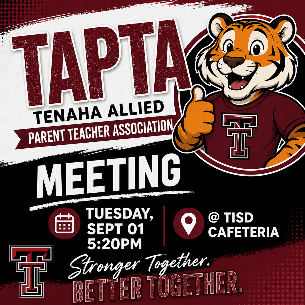 TAPTA Meeting, Tues, Sept 1 @ 5:20pm - Cafeteria