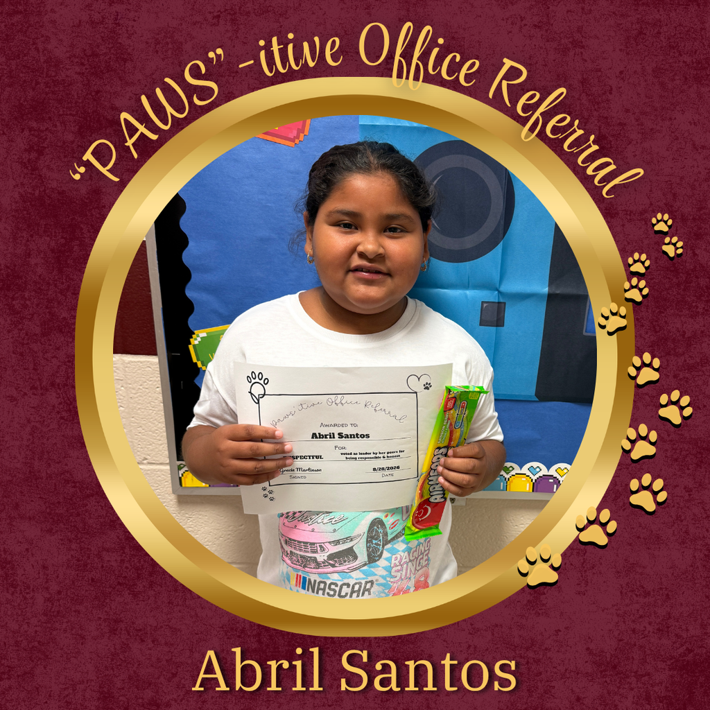 PAWS'itive Office Referral - Abril Santos