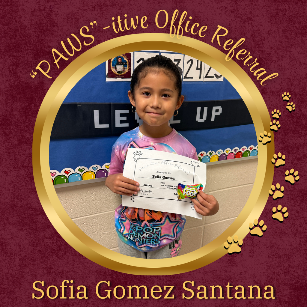 PAWS'itive Office Referral - Sofia Gomez Santana