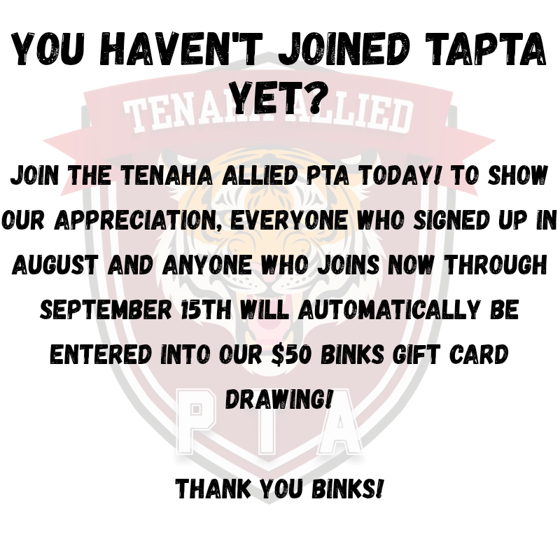 Join PTA! 9-4-2026