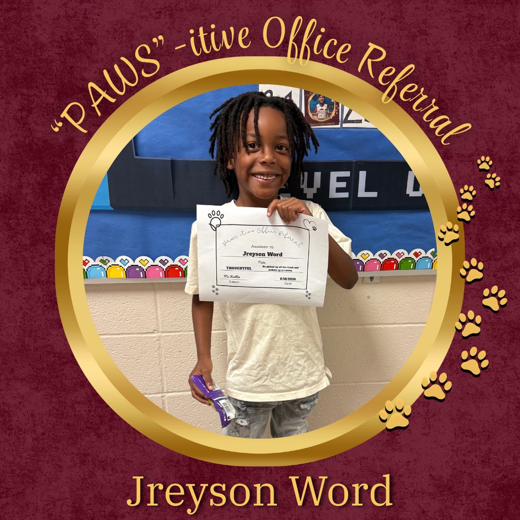 PAWS'itive Office Referral - Jreyson Word