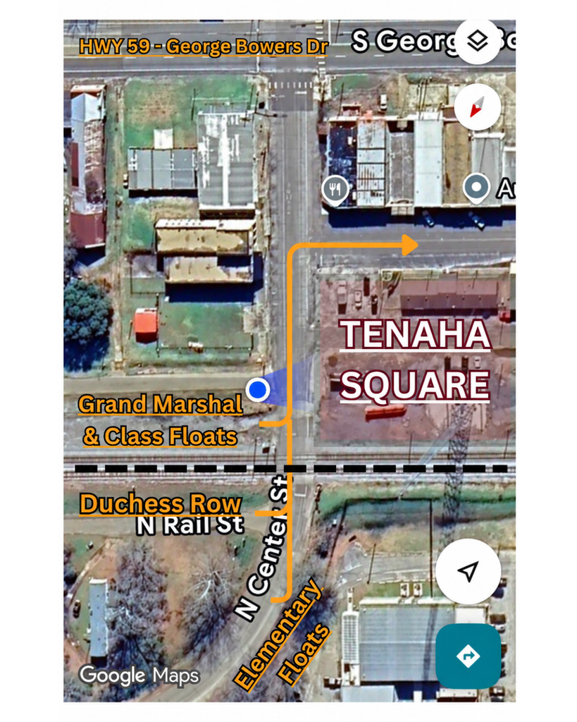 2026 Homecoming Parade STAGING & ROUTE
