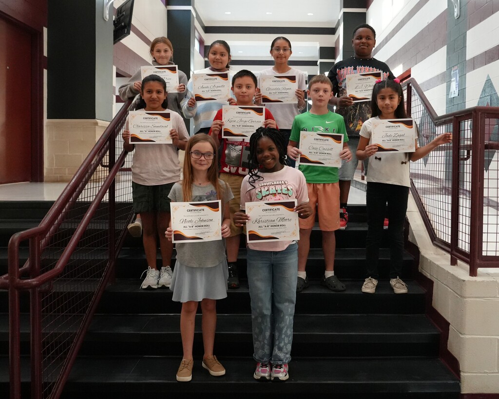 5th Grade Honor Roll - 1st 9 Weeks