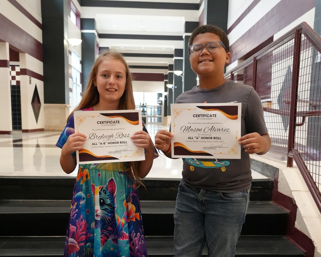 Honor Roll - 1st 9 Weeks