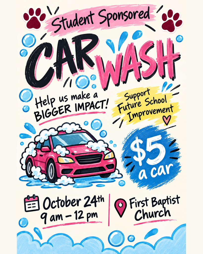 Student Sponsored Car Wash - Saturday, Oct 24