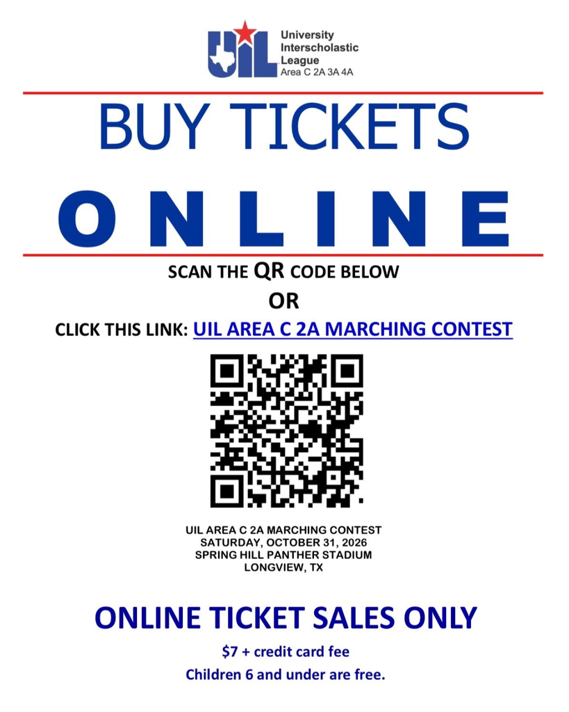 Area Marching Contest Ticket Information
