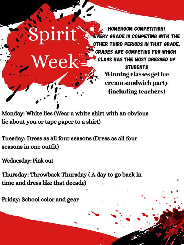 Spirit Week Flyer