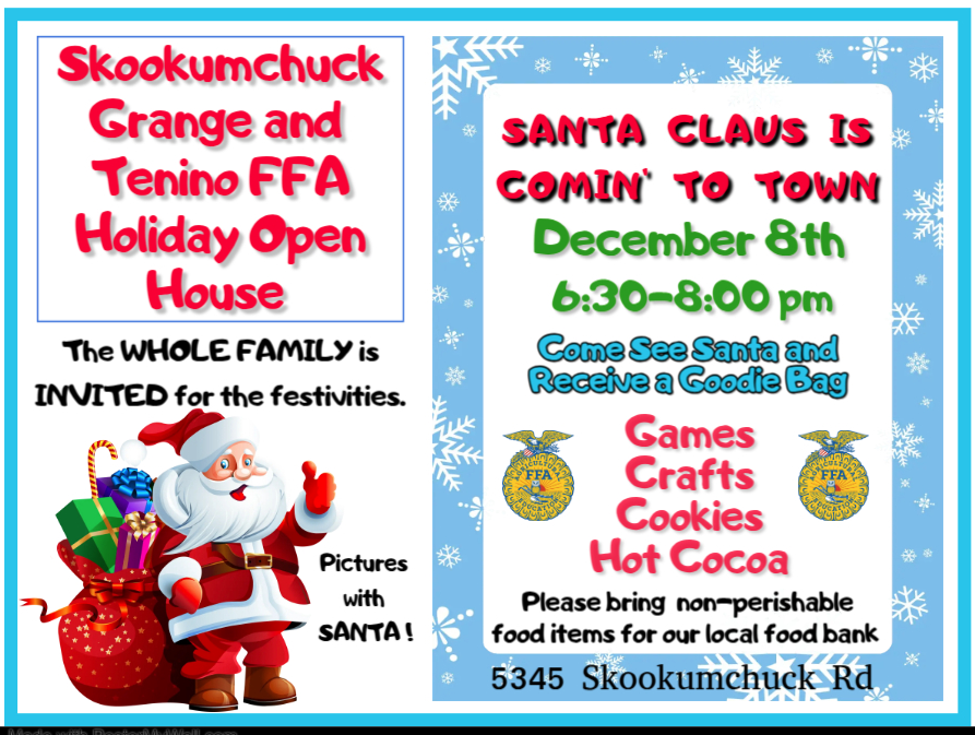 Santa FFA Grange Visit 2025