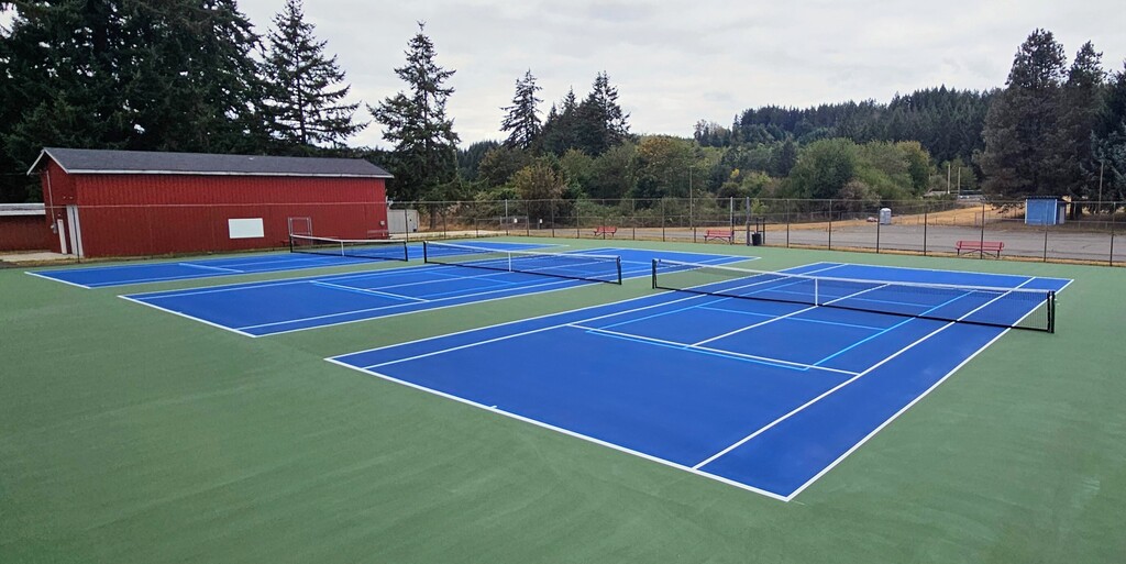 tennis courts