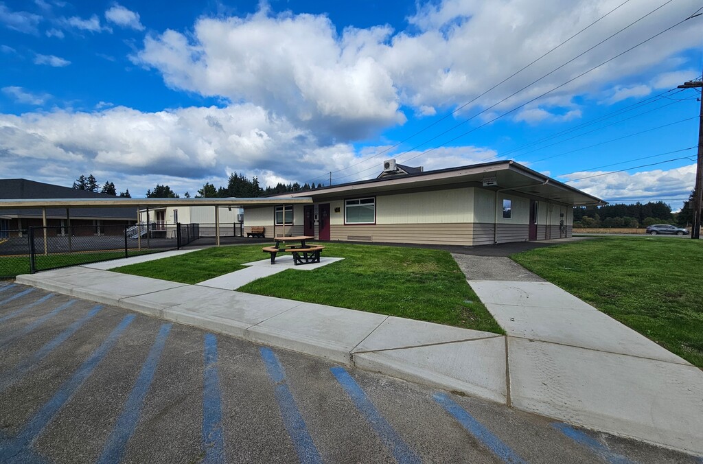 district office sidewalk