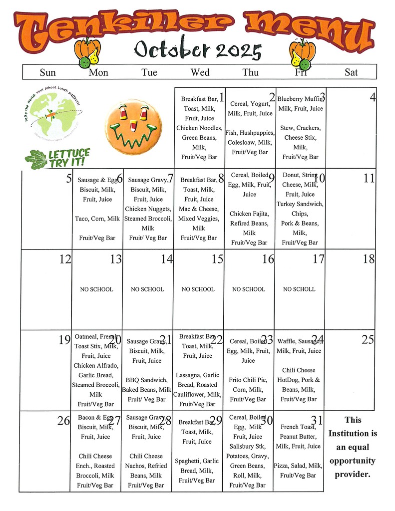October Menu