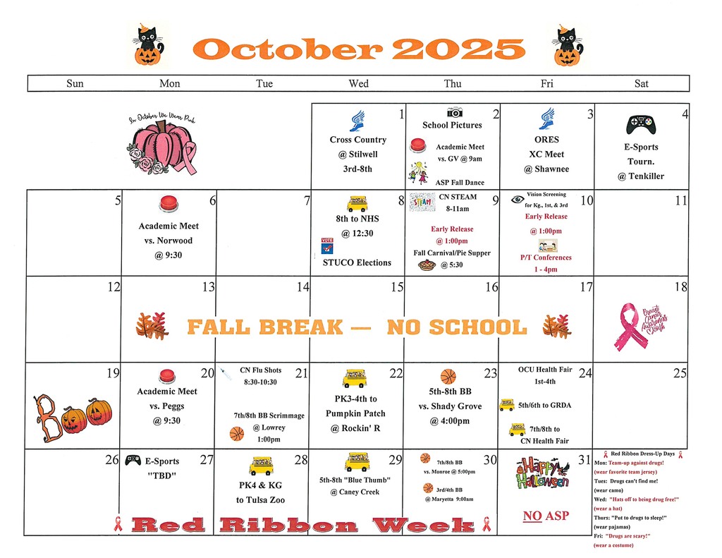 October Calendar