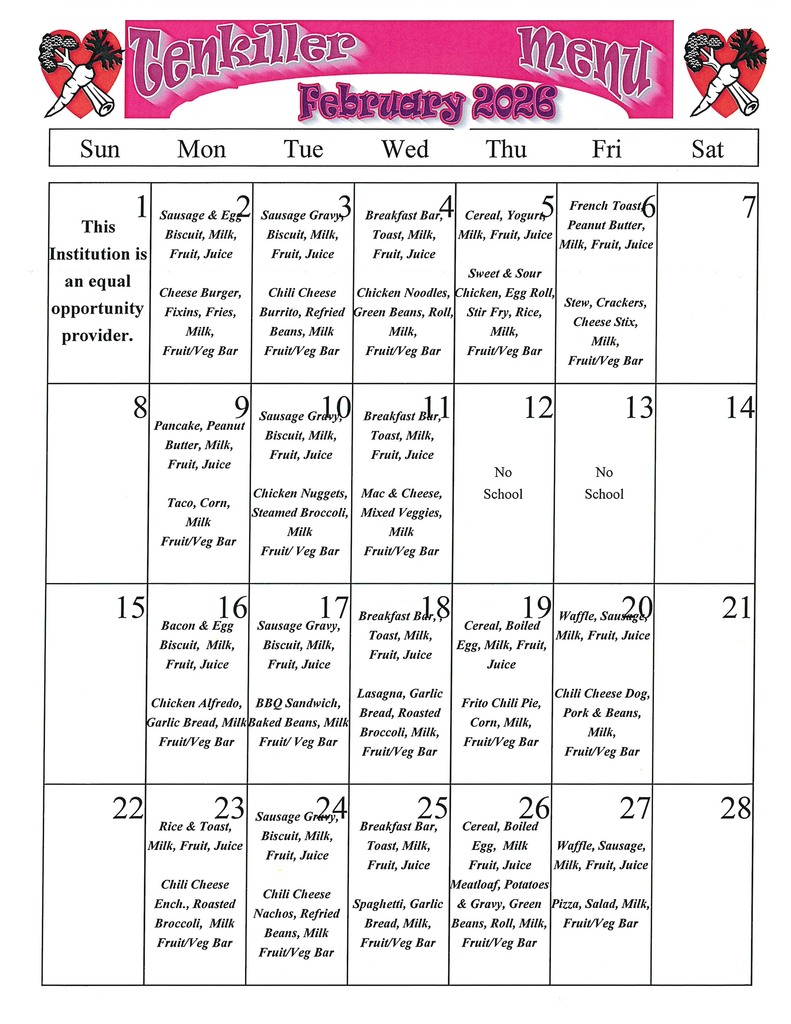 February Menu