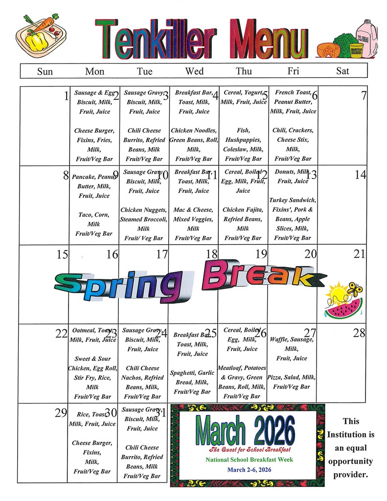 March Menu
