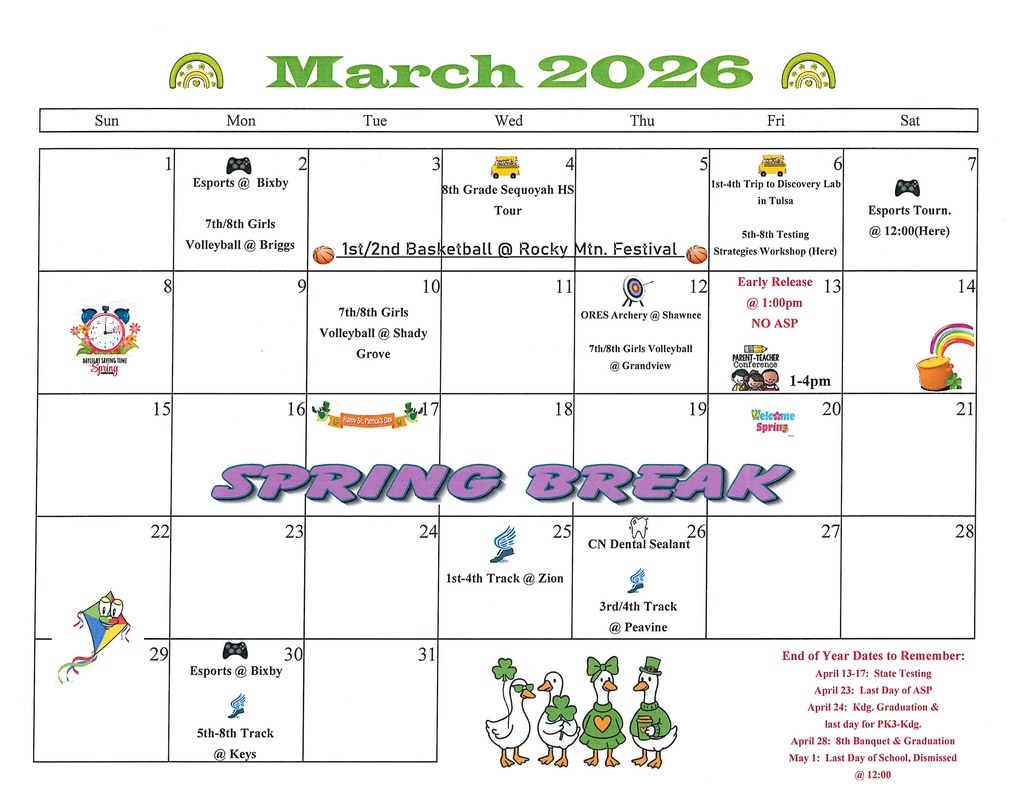 March Calendar