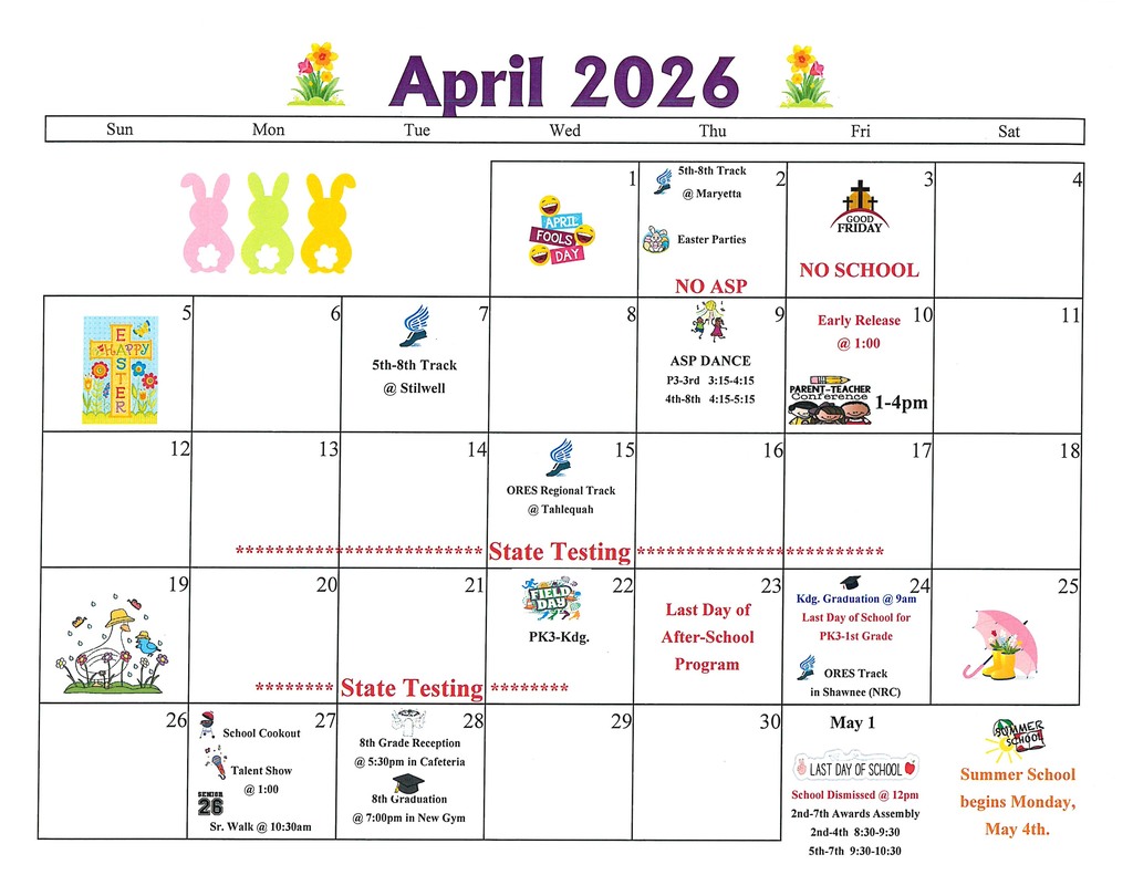 April Calendar