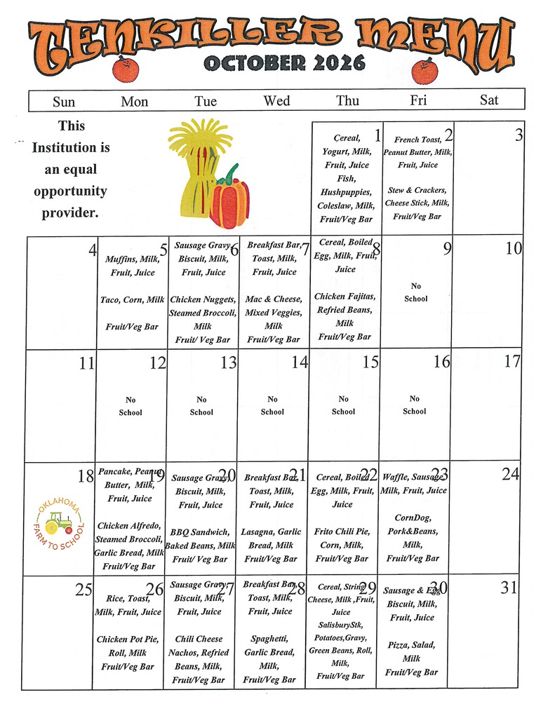 October Menu