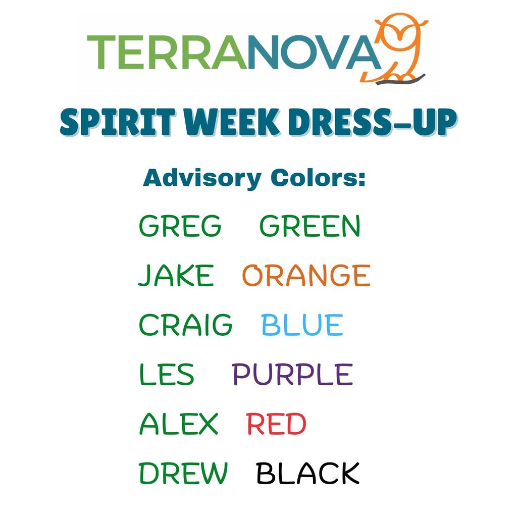 spirit week info