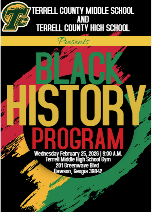A flyer about the Black History Program.