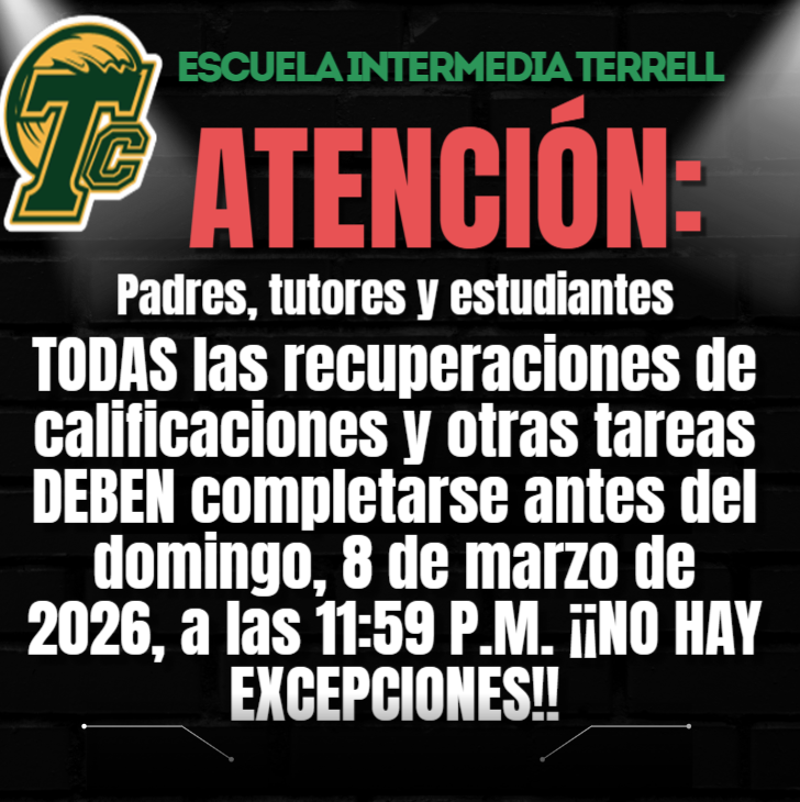 Un folleto sobre la recuperación de calificaciones.