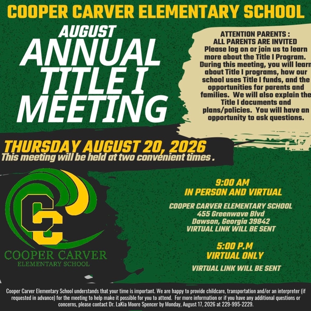 August Annual Title I Meeting