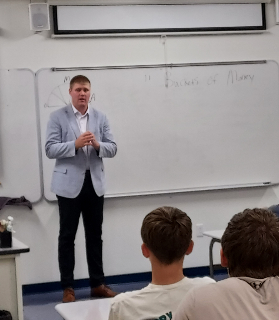Economics class learning about financial planning